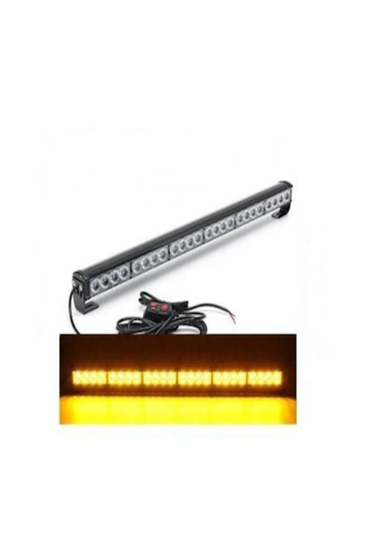 Tepe%20Led%20Bar%20Çakarlı%20Off%20Road%2012-36v%20112cm%20Sarı-BEYAZ%20Metal%20Gövde