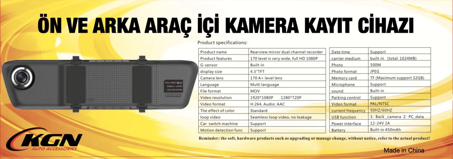 DVR KAYIT CİHAZI İÇ DİKİZ AYNALI